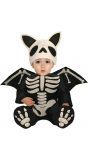 Skelet vleermuis baby kostuum