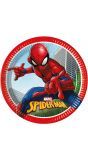 Spiderman kinderfeestje bordjes 8 stuks