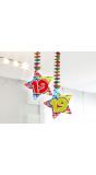 Spiraal decoratie 19 jaar Birthday Blocks