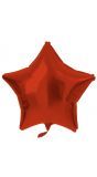 Stervorm folieballon 48cm metallic rood