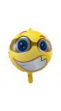 Stoere zonnebril smiley folieballon