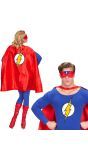 Superhelden cape met oogmasker One-size-volwassenen
