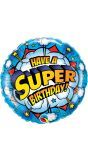 Superhelden verjaardag folieballon