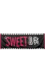 Sweet 16 verjaardag banner
