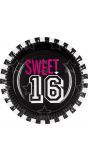 Sweet 16 verjaardag bordjes