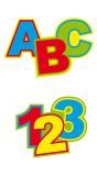 Tafelconfetti XL kinderfeestje school ABC