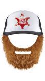 Texas cap met baard