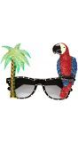 Tropische papegaai bril