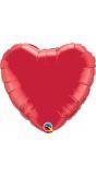 Valentijnsdag rood hart folieballon