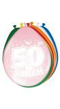 Verjaardag 50 jaar sarah ballonnen 8 stuks