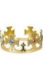 Verstelbare koning kroon goud
