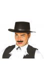 Vilten zwarte flamenco Zorro hoed