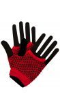 Visnet handschoenen rood