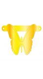 Vlinder banner geel