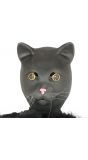 Volledig zwart kattenmasker