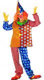 Vrolijke carnaval clown kostuum