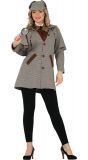 Vrouwelijke Sherlock detective outfit