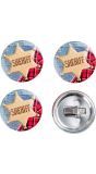 Wild west themaparty sheriff buttons