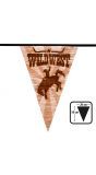 Wild west themaparty vlaggenlijn