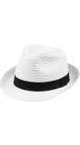 Witte panama gangster hoed