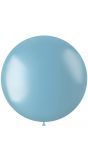 XL ballon lichtblauw metallic