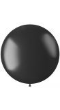 XL ballon zwart metallic