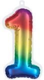 Zelfklevende folieballon regenboog 1
