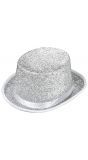 Zilveren lurex glitter hoed