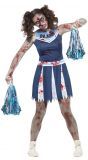 Zombie cheerleader pakje blauw