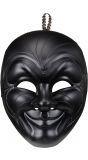Zwart duister venetiaans masker