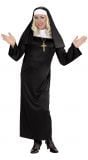 Zwart nonnen kostuum