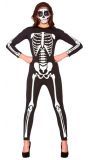 Zwart skelet jumpsuit