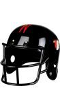 Zwarte american football helm