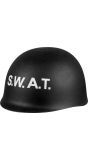 Zwarte basic swat helm