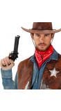 Zwarte cowboy revolver