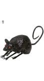 Zwarte glitter muis