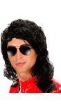 Zwarte Michael Jackson pruik