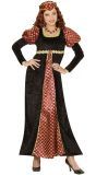 Zwarte middeleeuwse jurk