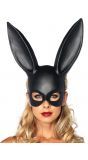 Zwarte sexy konijnen masker
