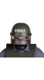 Zwarte SWAT helm volwassen