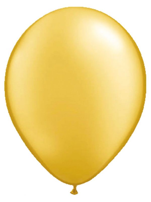 10 gouden metallic ballonnen 30cm