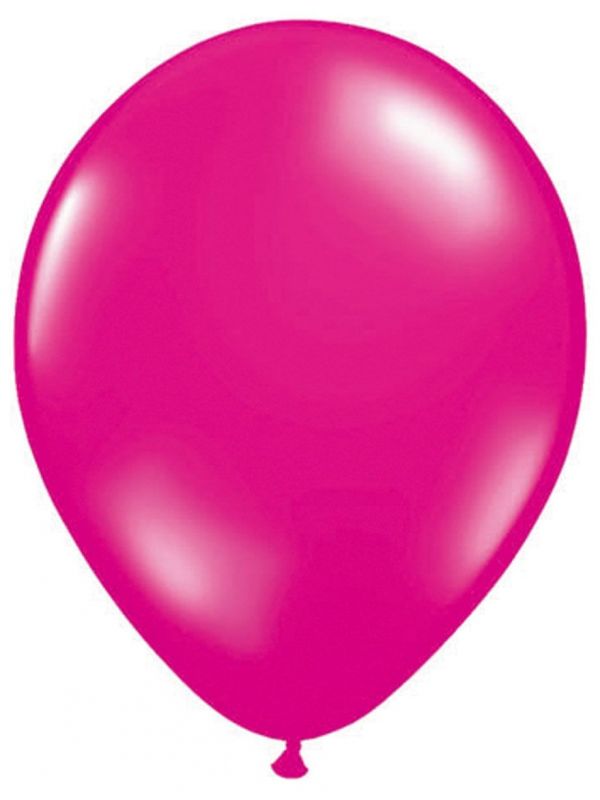 10 magenta roze ballonnen 30cm