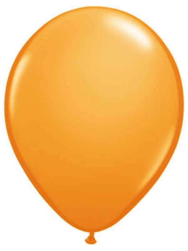 10 oranje metallic ballonnen 30cm