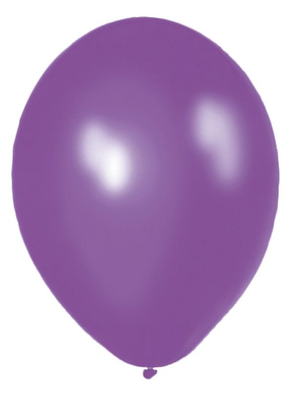 10 paarse ballonnen 30cm