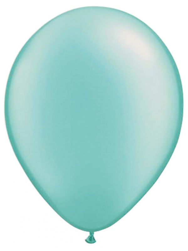 10 turquoise ballonnen 30cm