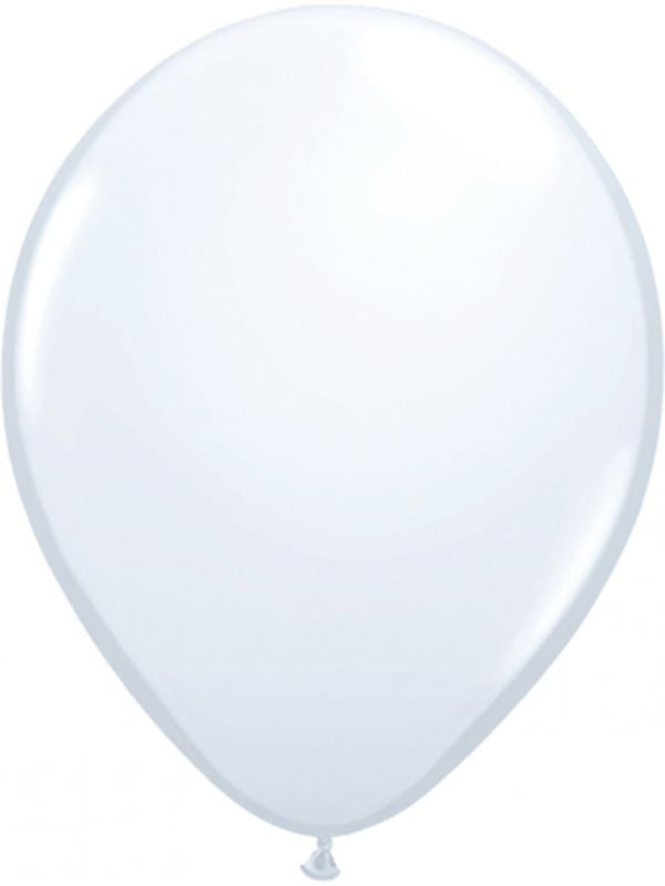 10 witte ballonnen 30cm