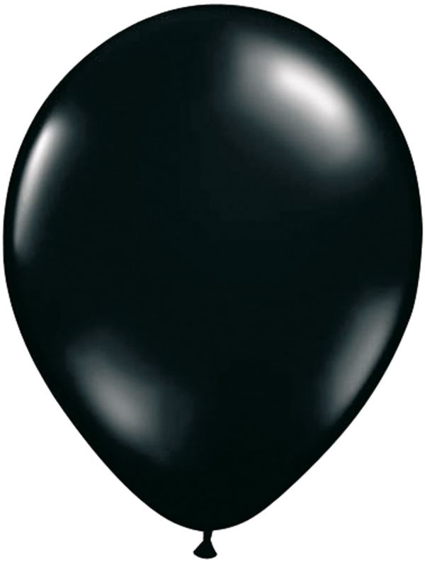 10 zwarte ballonnen 30cm