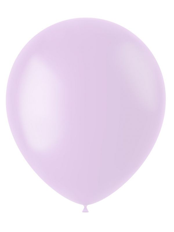 100 ballonnen powder lilac mat 33cm