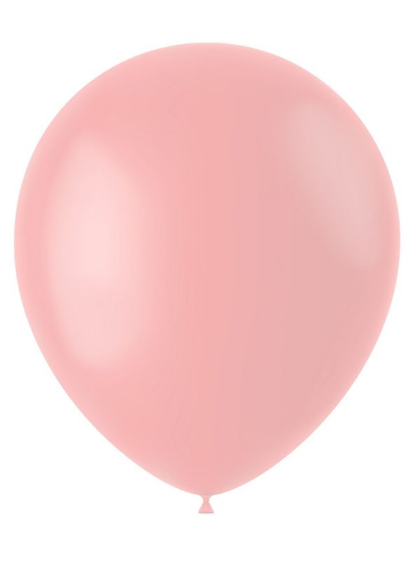 100 ballonnen powder pink mat 33cm