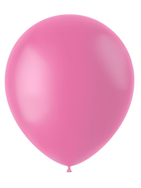 100 ballonnen rosey pink mat 33cm